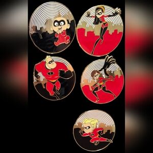 The Incredibles 2 Limited Edition Disney Pin Set Of 5